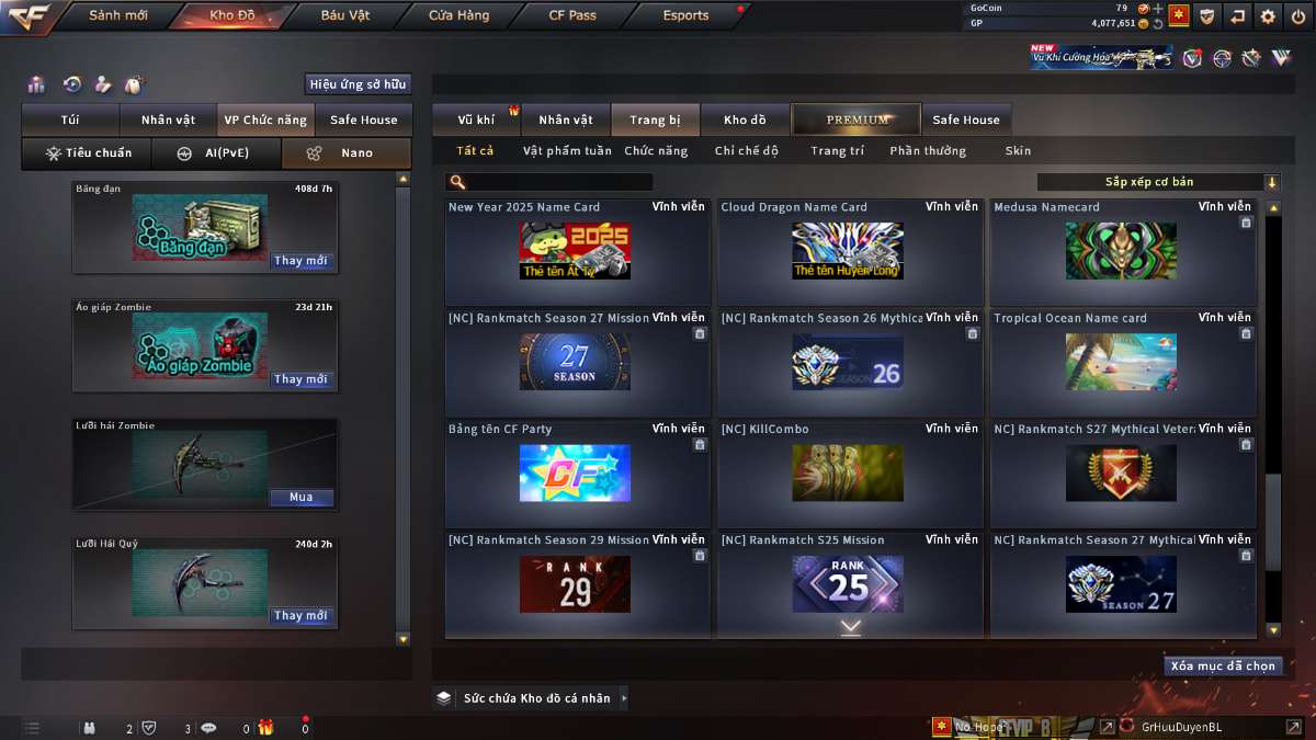 shop acc cf uy tin gia re